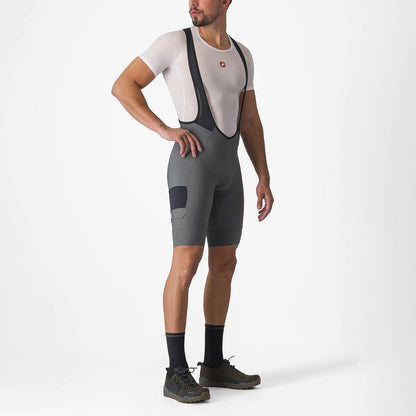 CASTELLI UNLIMITED CARGO BIBSHORT GUNMETAL GRAY