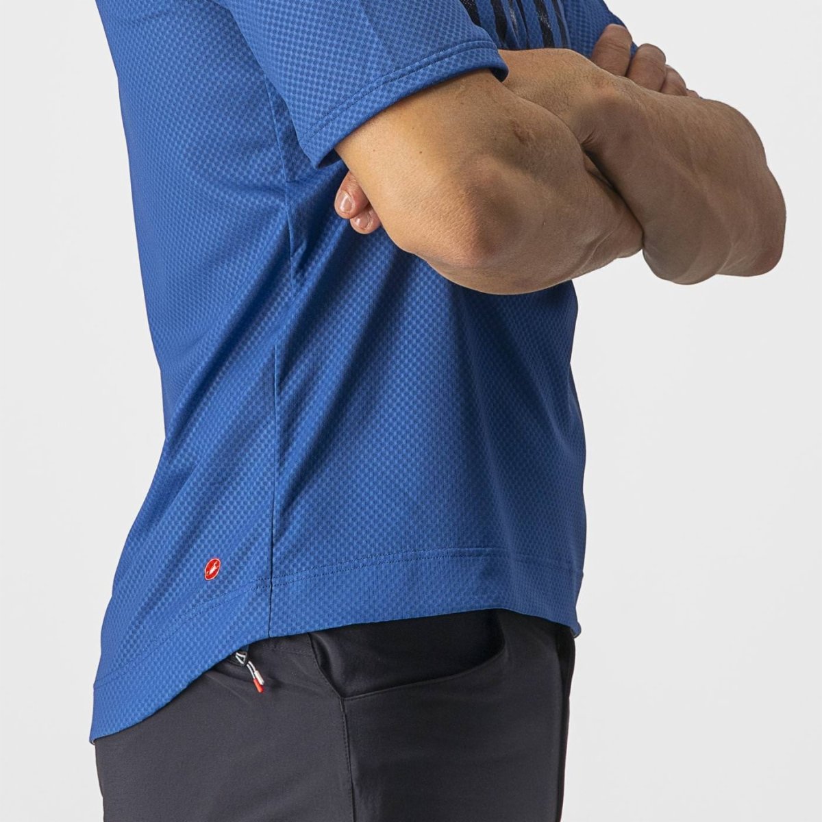 CASTELLI TRAIL TECH TEE COBALT BLUE/SAVILE BLUE-SILVER