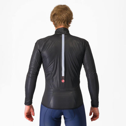 CASTELLI SQUALL SHELL JACKET LIGHT BLACK/SILVER GRAY