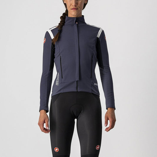 CASTELLI PERFETTO ROS WOMENS LONG SLEEVE DARK STEEL BLUE/SOFT PINK