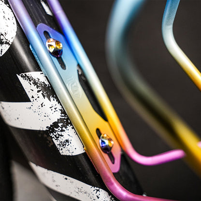 SILCA TITANIUM CAGE BOLTS RAINBOW ANO (PACK OF 4)
