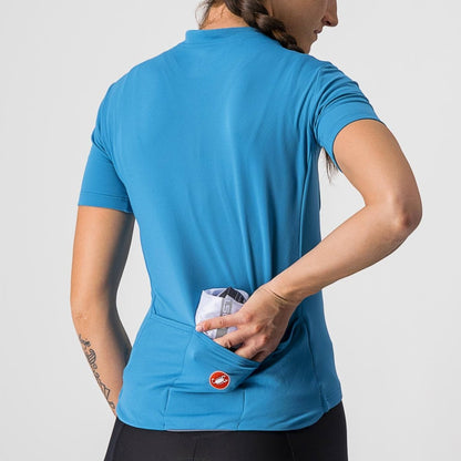 CASTELLI SQUADRA STRETCH  WOMENS JACKET SILVER GRAY/DARK GRAY