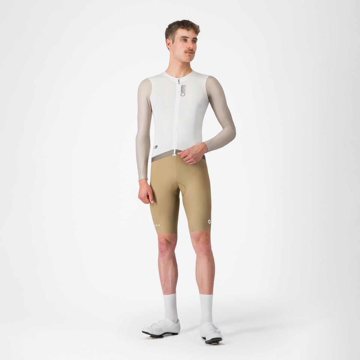 CASTELLI CORRETTO LS JERSEY IVORY/CLAY-BLACK