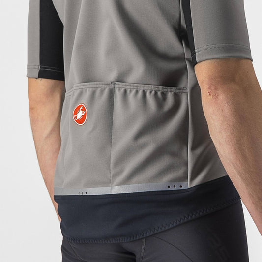 CASTELLI GABBA RoS 2 JACKET NICKEL GRAY/TRAVERTINE GRAY
