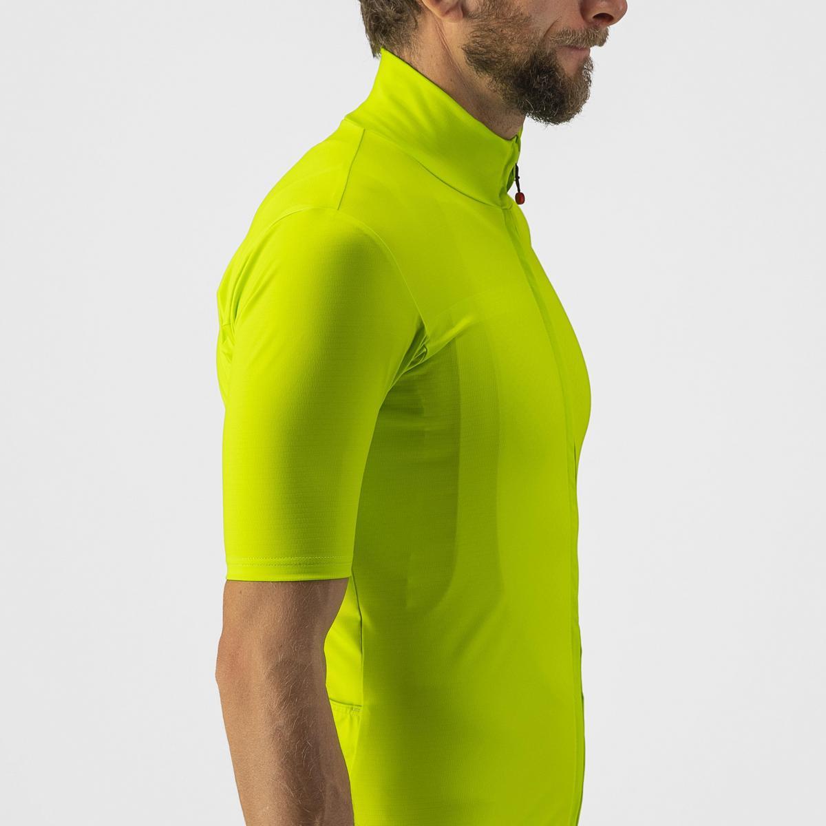 CASTELLI PRO THERMAL MID SS JERSEY ELECTRIC LIME