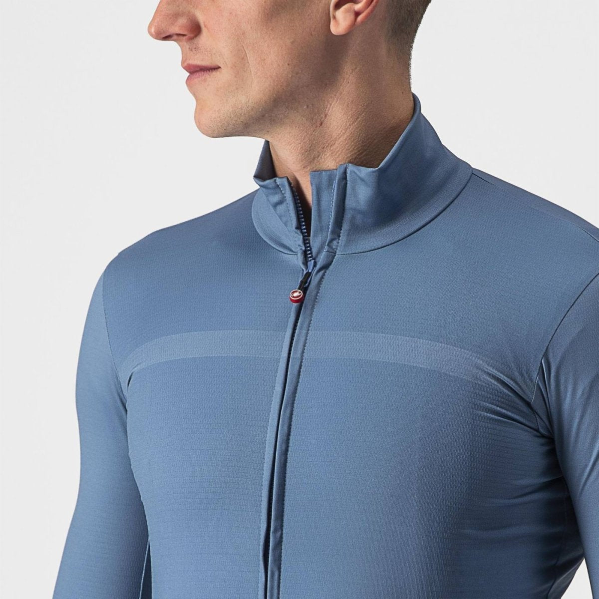 CASTELLI PRO THERMAL MID LS JERSEY STEEL BLUE