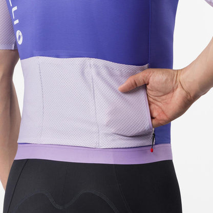 CASTELLI CORRETTO JERSEY ULTRAVIOLET/PURPLE MIST-WHITE