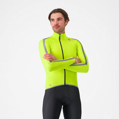 CASTELLI ULTRA RAIN CAPE ELECTRIC LIME/SILVER REFLEX