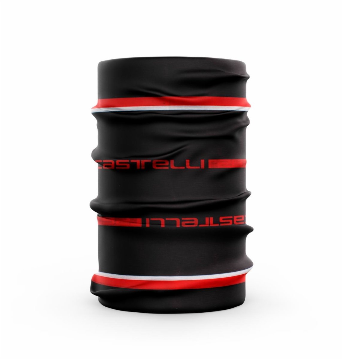 CASTELLI COMO NECK WARMER BLACK/RED-WHITE