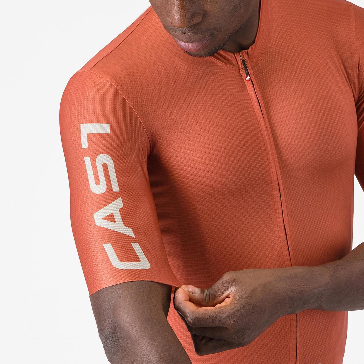 CASTELLI ENTRATA APEX JERSEY PAPRIKA/SILVER MOON