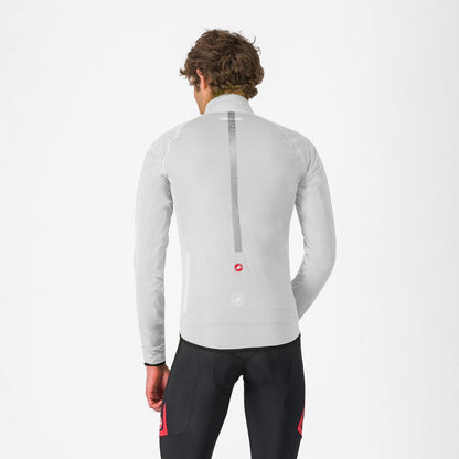 CASTELLI SQUALL SHELL JACKET SILVER GRAY/BLACK