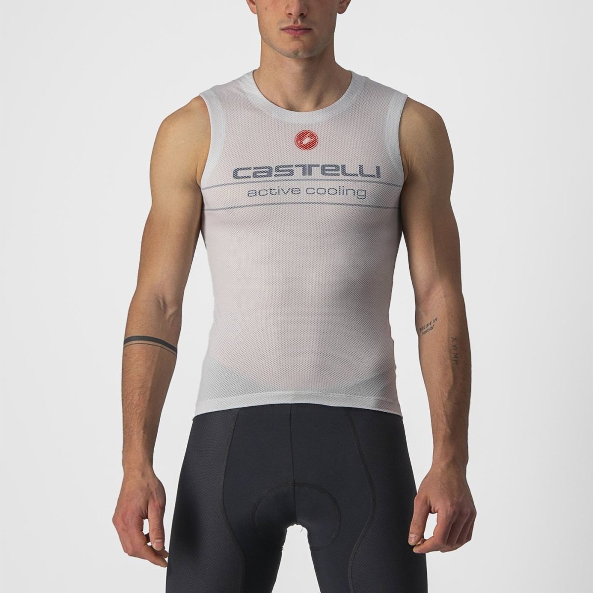 CASTELLI ACTIVE COOLING SLEEVELESS SILVER GRAY
