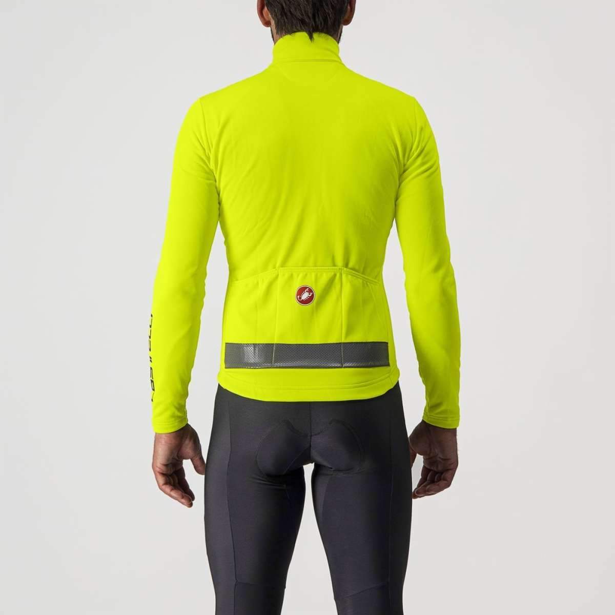 CASTELLI PURO 3 JERSEY FZ ELECTRIC LIME/SILVER REFLEX