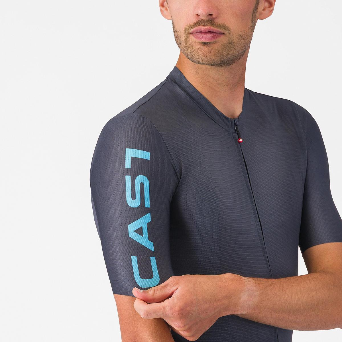 CASTELLI ENTRATA APEX JERSEY TWILIGHT BLUE/NEON COBALT