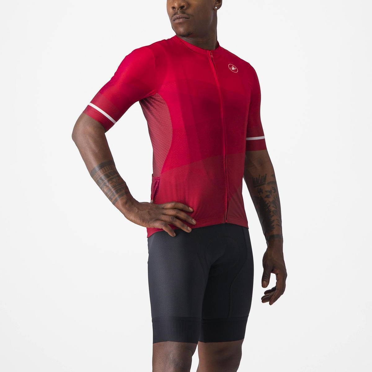 CASTELLI ORIZZONTE JERSEY RICH RED/RED-WHITE