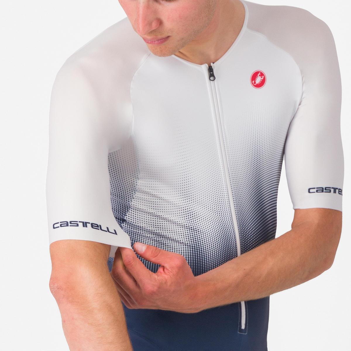 CASTELLI CORE TRI SUIT SHORT SLEEVE BELGIAN BLUE/WHITE