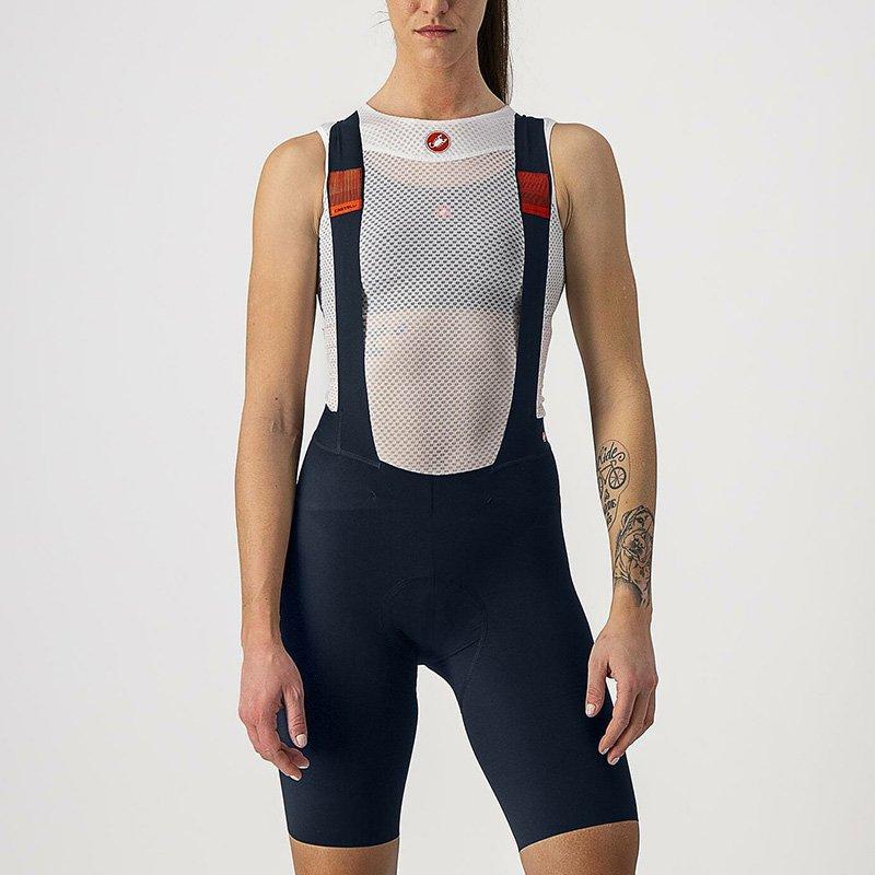 CASTELLI PREMIO BLACK WOMENS BIBSHORT SAVILE BLUE