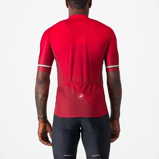 CASTELLI ORIZZONTE JERSEY RICH RED/RED-WHITE