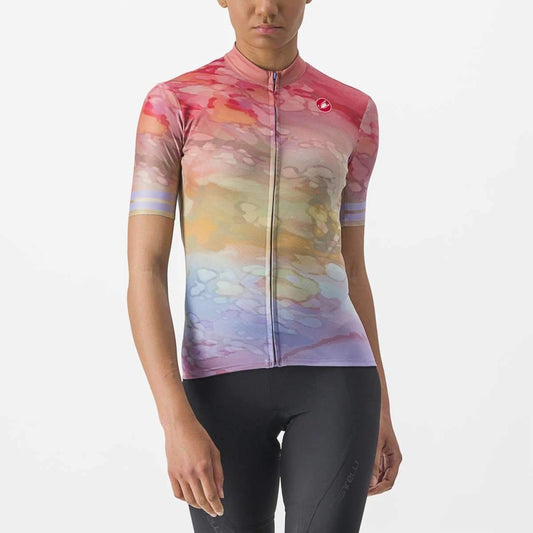 CASTELLI MARMO JERSEY MULTICOLOR VIOLET MIST