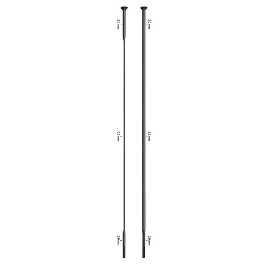 SAPIM SPOKE CX RAY STRAIGHT BLACK 3 PACK