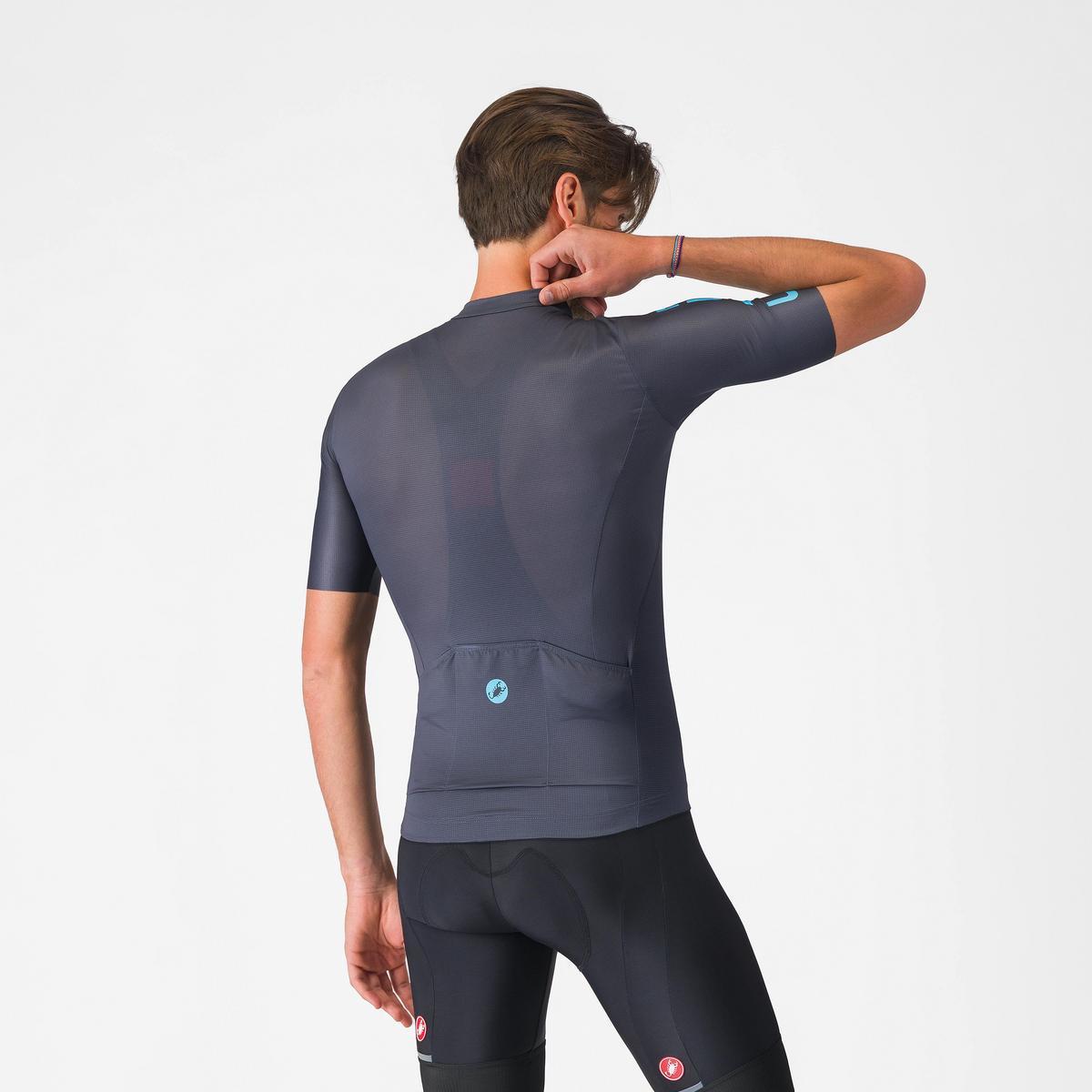 CASTELLI ENTRATA APEX JERSEY TWILIGHT BLUE/NEON COBALT