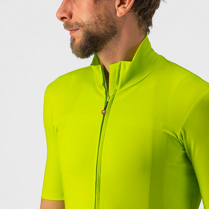 CASTELLI PRO THERMAL MID SS JERSEY ELECTRIC LIME