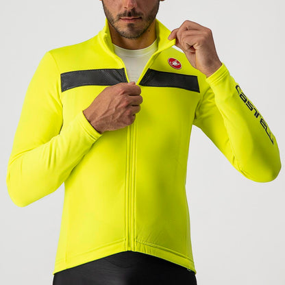 CASTELLI PURO 3 JERSEY YELLOW FLUO/BLACK REFLEX