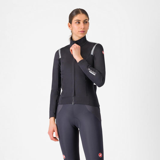 CASTELLI PERFETTO RoS 3 WOMENS JACKET LIGHT BLACK/SILVER REFLEX