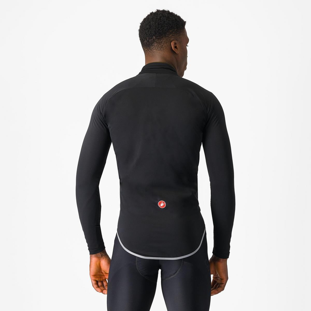 CASTELLI ULTRA RAIN CAPE BLACK/SILVER REFLEX
