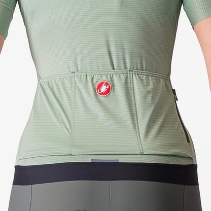 CASTELLI ESPRESSO  WOMENS JERSEY DEFENDER GREEN/DEEP GREEN