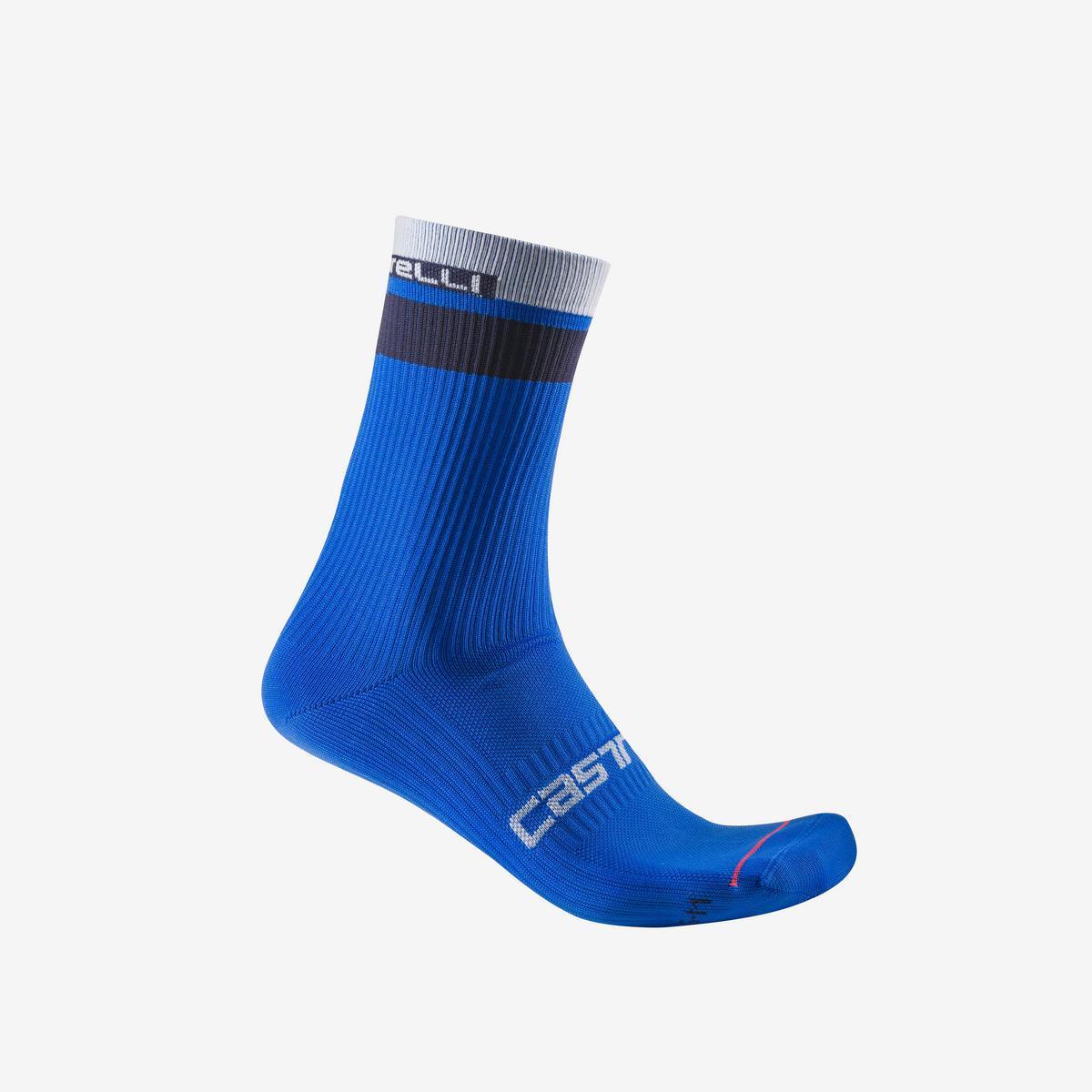 CASTELLI GARA THERMAL 18 SOCK AZZURRO ITALIA/BELGIAN BLUE/WH