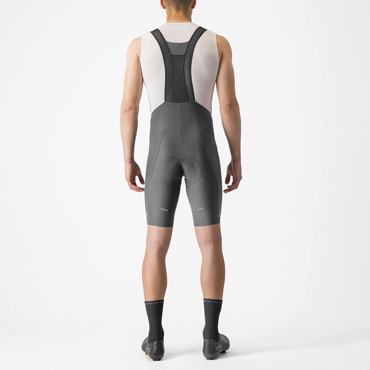 CASTELLI ESPRESSO BIBSHORT GUNMETAL GRAY