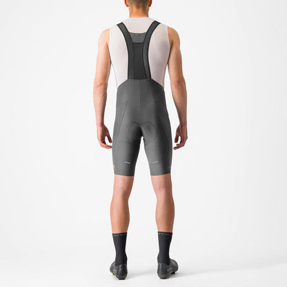 CASTELLI ESPRESSO BIBSHORT GUNMETAL GRAY