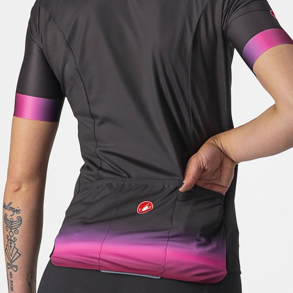 CASTELLI GRADIENT JERSEY LIGHT BLACK