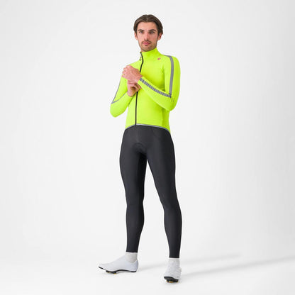 CASTELLI ULTRA RAIN CAPE ELECTRIC LIME/SILVER REFLEX