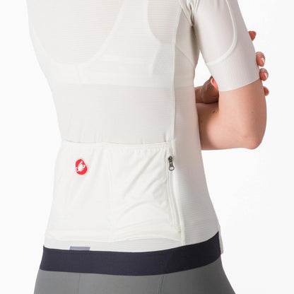 CASTELLI ESPRESSO  WOMENS JERSEY IVORY/DARK GRAY
