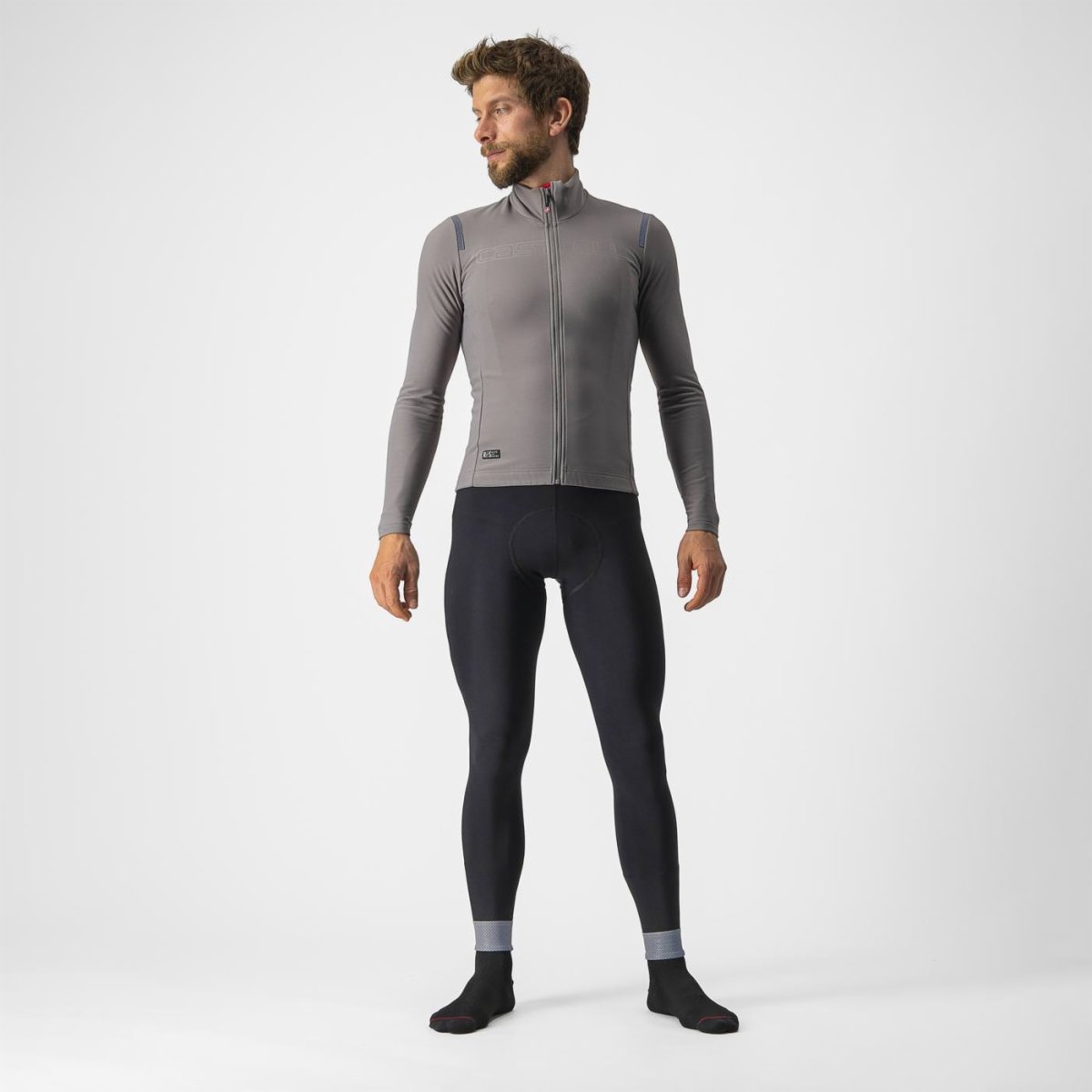 CASTELLI TUTTO NANO RoS JERSEY NICKEL GRAY
