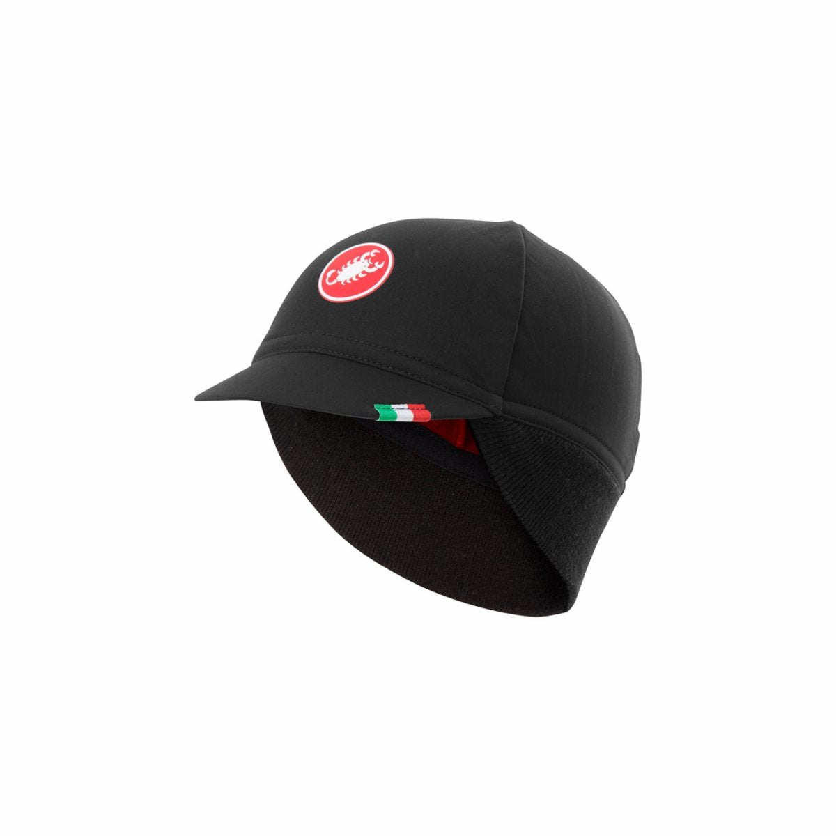CASTELLI DIFESA THERMAL CAP BLACK RED