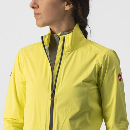 CASTELLI EMERGENCY 2 WOMENS RAIN JACKET BRILLIANT YELLOW