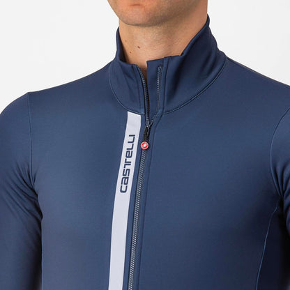 CASTELLI ENTRATA THERMAL JERSEY BELGIAN BLUE/SILVER GRAY