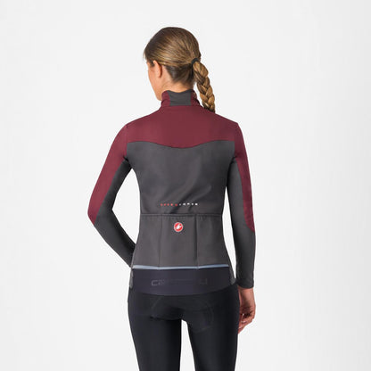 CASTELLI PERFETTO AIR WOMENS JACKET DEEP BORDEAUX/DARK GRAY