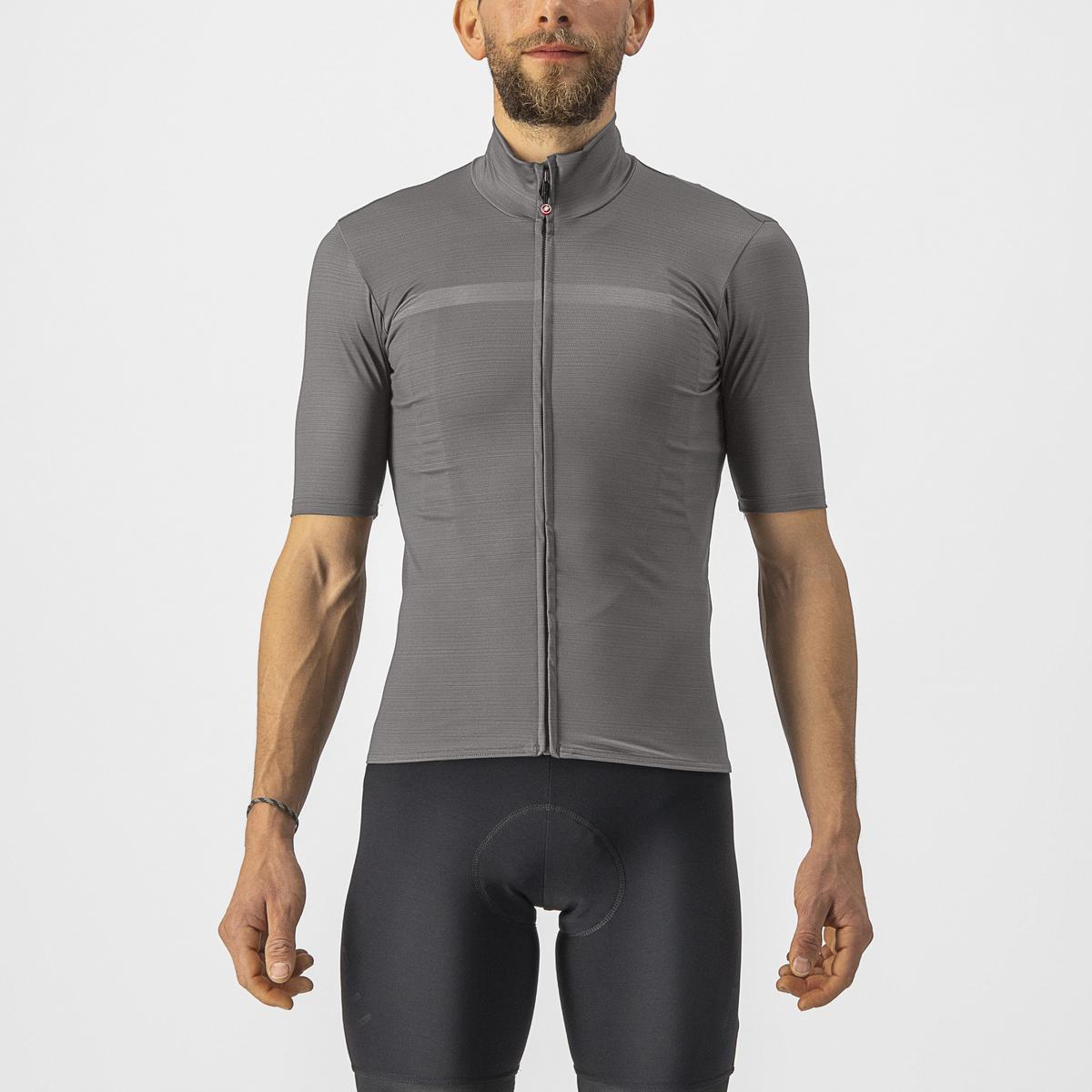 CASTELLI PRO THERMAL MID SS JERSEY NICKEL GRAY