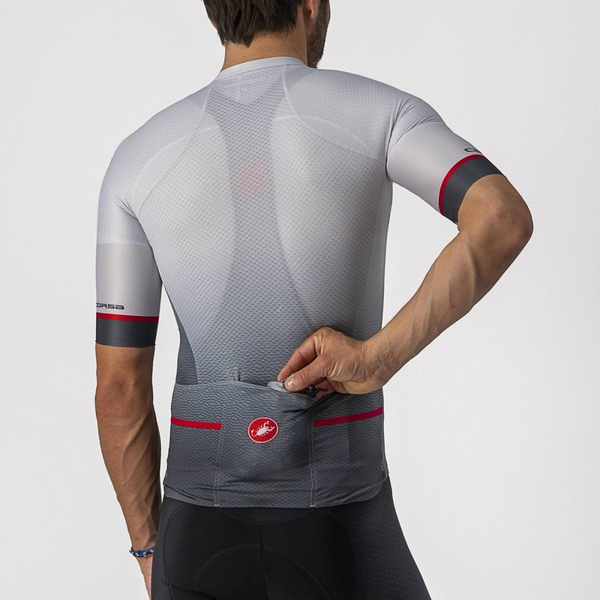 CASTELLI ARIA SHELL JACKET SILVER GRAY