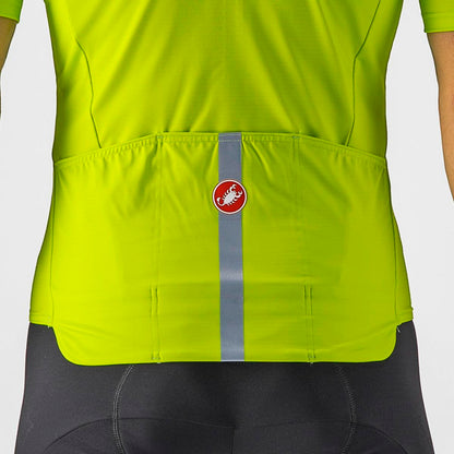 CASTELLI PRO THERMAL MID SS JERSEY ELECTRIC LIME