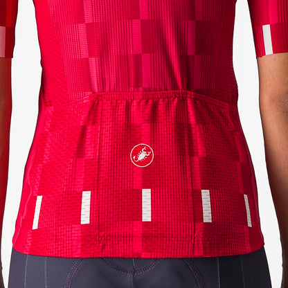 CASTELLI DIMENSIONE JERSEY RICH RED/HIBISCUS-WHITE