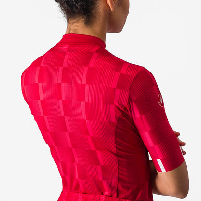 CASTELLI DIMENSIONE JERSEY RICH RED/HIBISCUS-WHITE