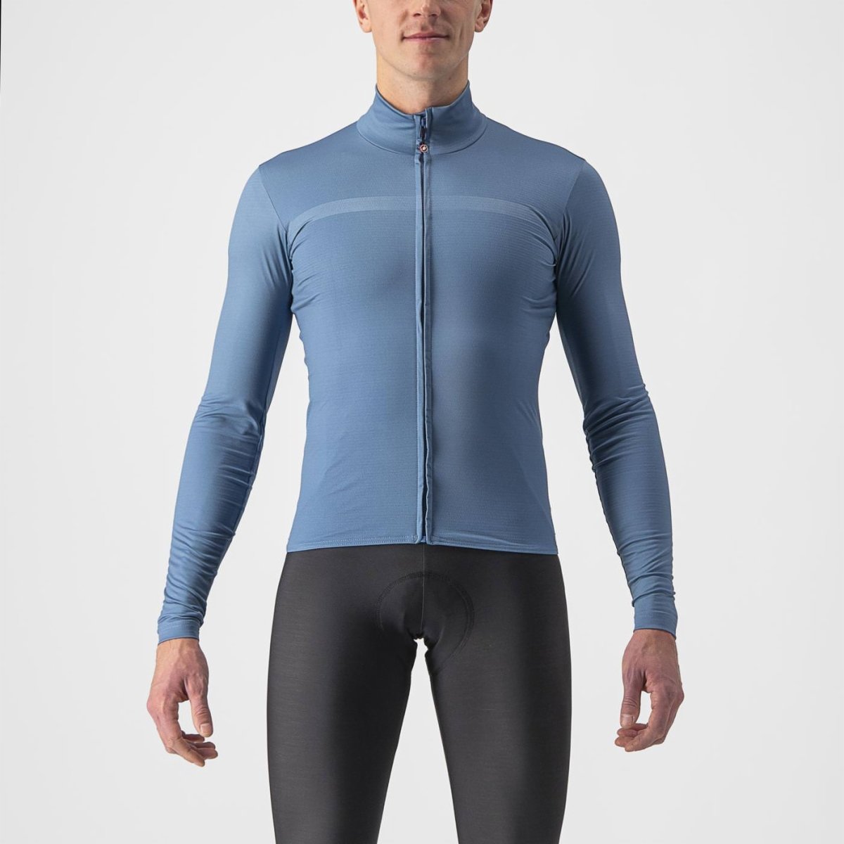 CASTELLI PRO THERMAL MID LS JERSEY STEEL BLUE