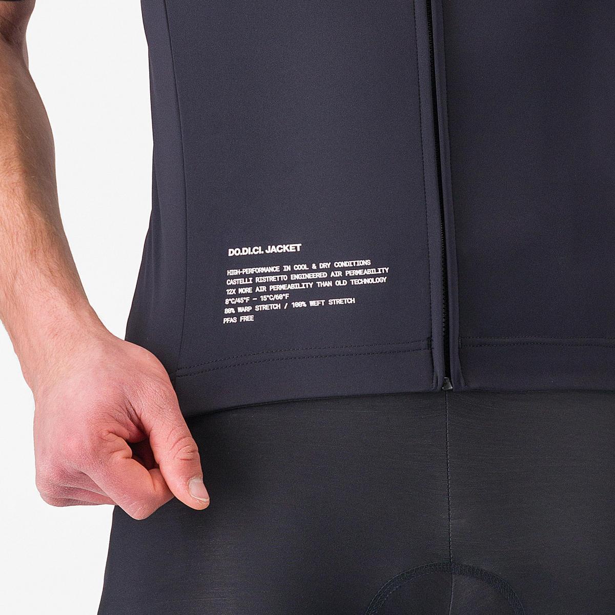 CASTELLI DO.DI.CI. SHORT SLEEVE JACKET LIGHT BLACK