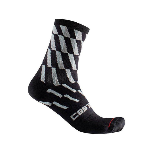 CASTELLI PENDIO 12 SOCKS SKYLIGHT & BLACK-IVORY