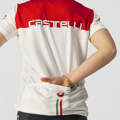 CASTELLI NEO PROLOGO JERSEY IVORY/RED